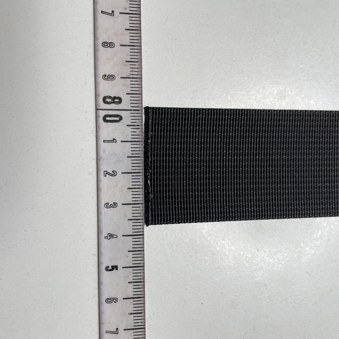 1" (25mm)   Webbing Trim - Black - 10 Pack