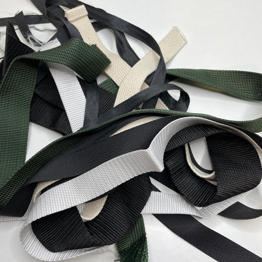 ½" (13mm)   Webbing Trim - Multi - 8 Pack