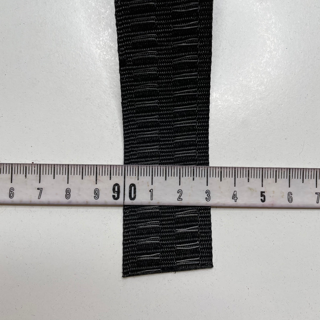 1 ¼" (32mm)   Webbing Trim - Black - 2M Bundle