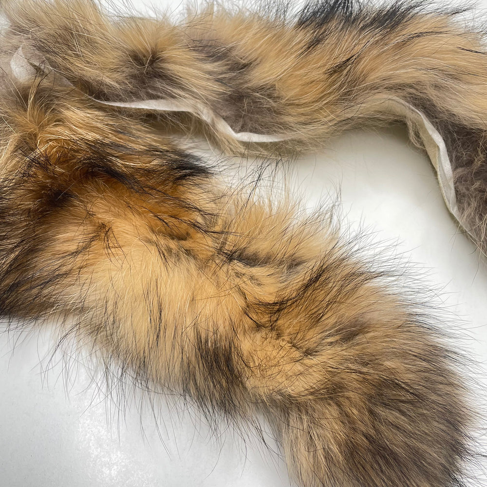 2" (51mm)   Fur Trim - Brown/Cream - 0.65M Bundle