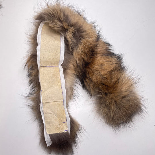 2" (51mm)   Fur Trim - Brown/Cream - 0.65M Bundle