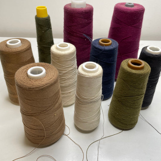 Poly/Cotton Blend Dual Duty Thread - Beige Multi - 10 Pack