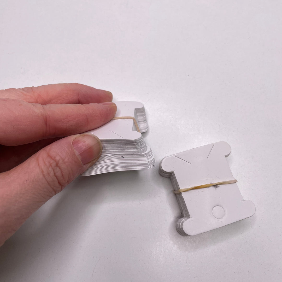 Thread Sample Card Tools - White - 20 Pack