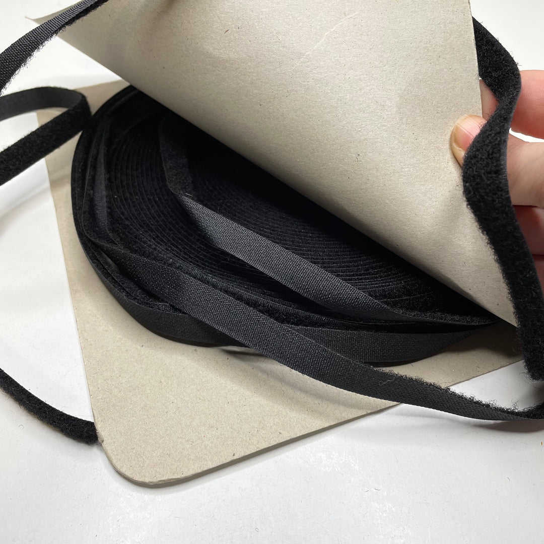 Loop Side Roll Velcro - Black - Individual (6799958114417)