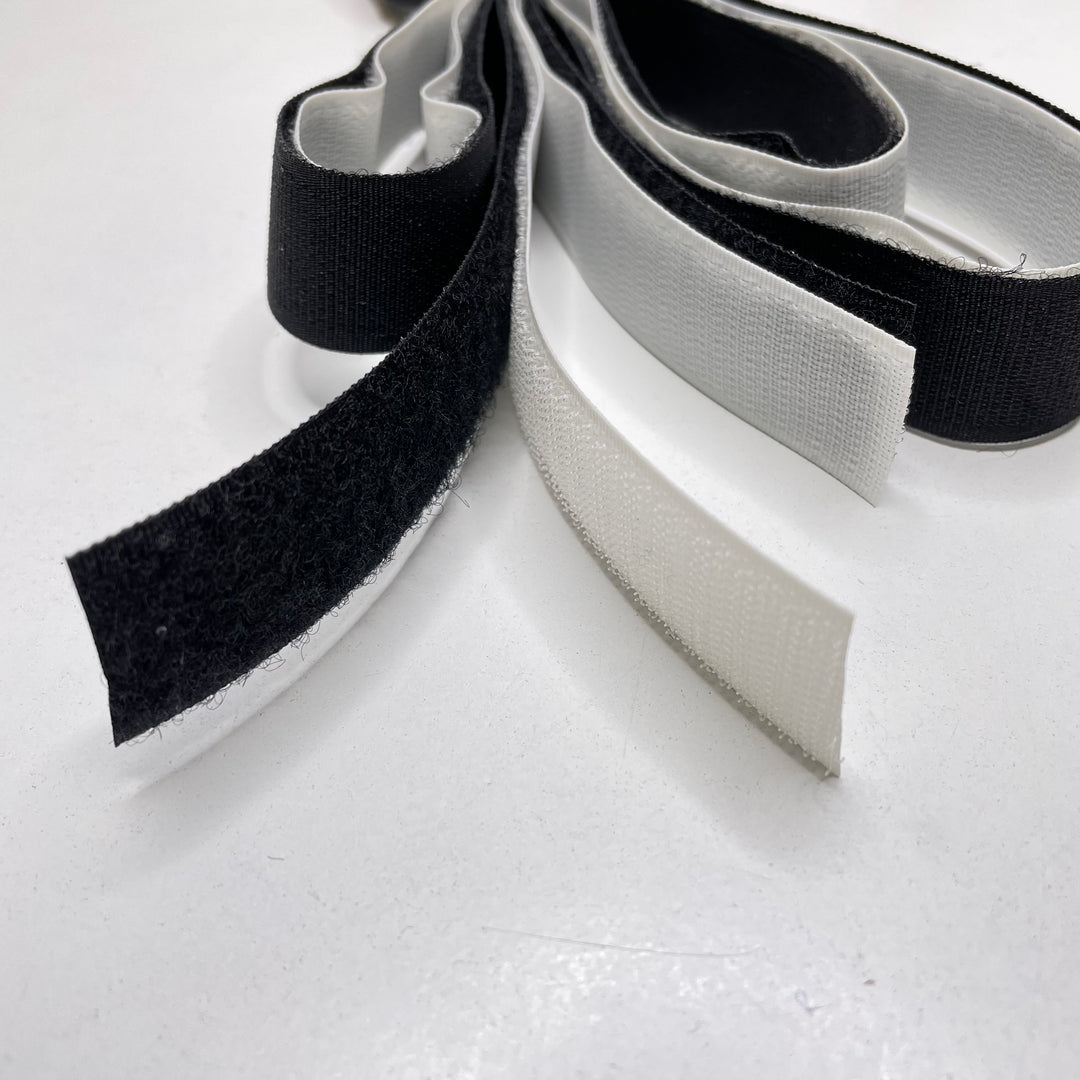 B W Hook And Loop Velcro - Black/White - Individual (6799841722481)