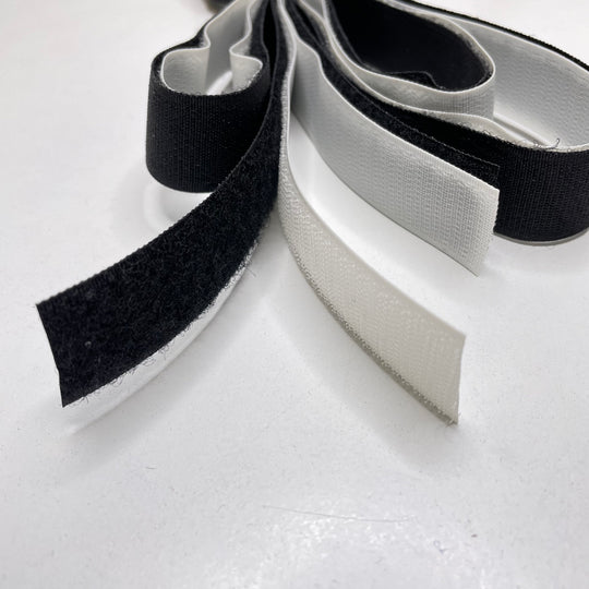 B W Hook And Loop Velcro - Black/White - Individual (6799841722481)