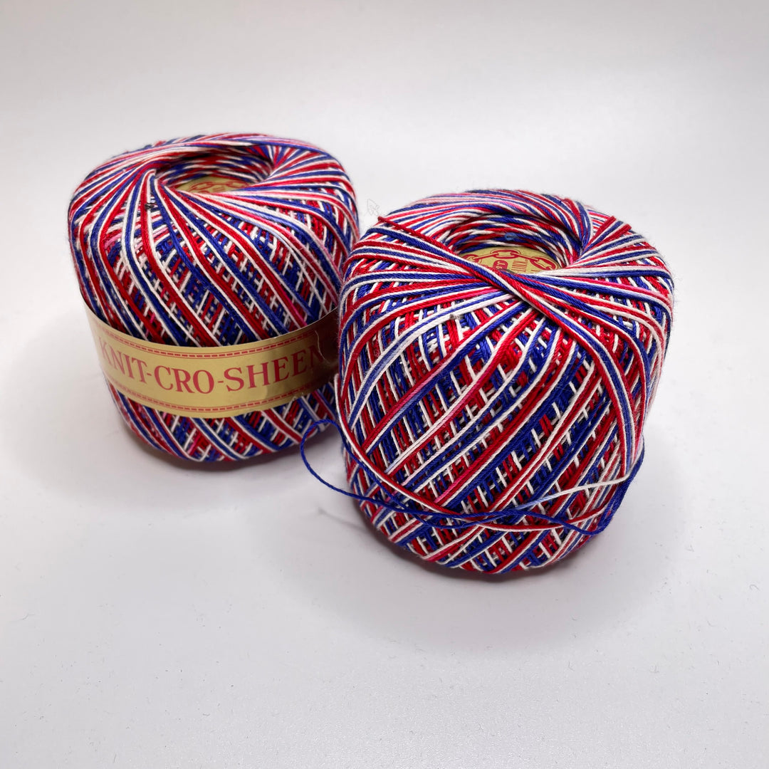 Patriotic Crochet Thread Yarn - Multi - 3 Pack (6787527114865)