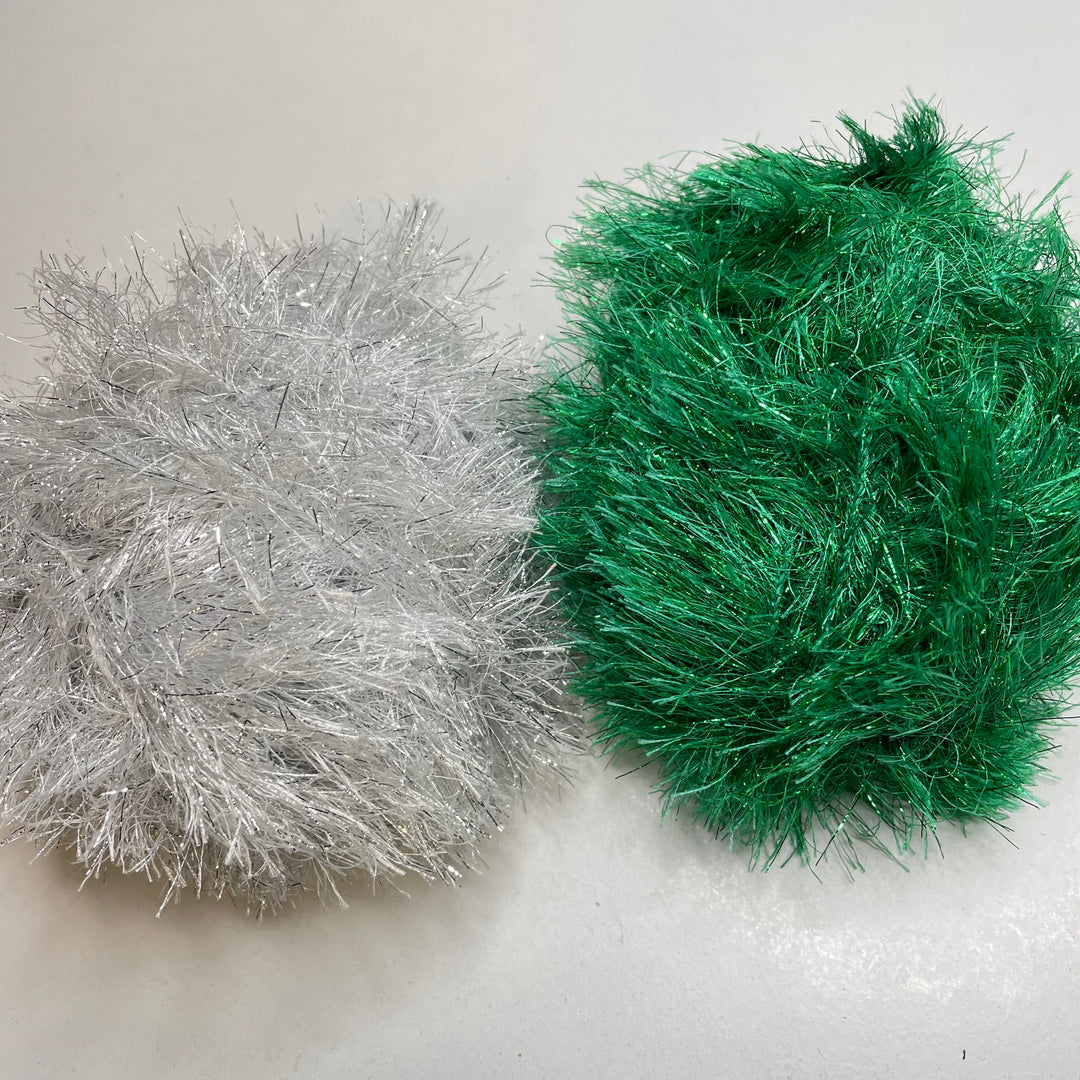 Ball Yarn - Green/Silver - 2 Pack (6812129460337)