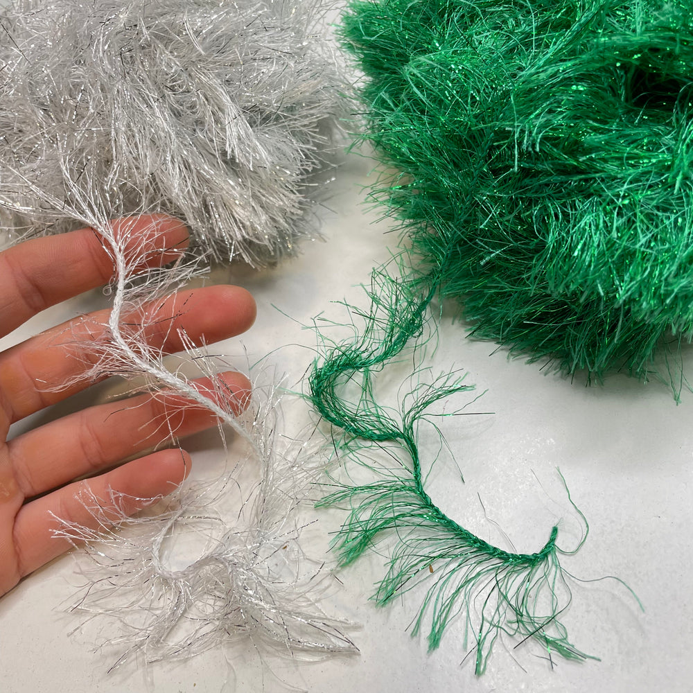 Ball Yarn - Green/Silver - 2 Pack (6812129460337)