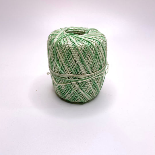 Crochet Thread Yarn - Light Green Multi - Individual (6782231937137)