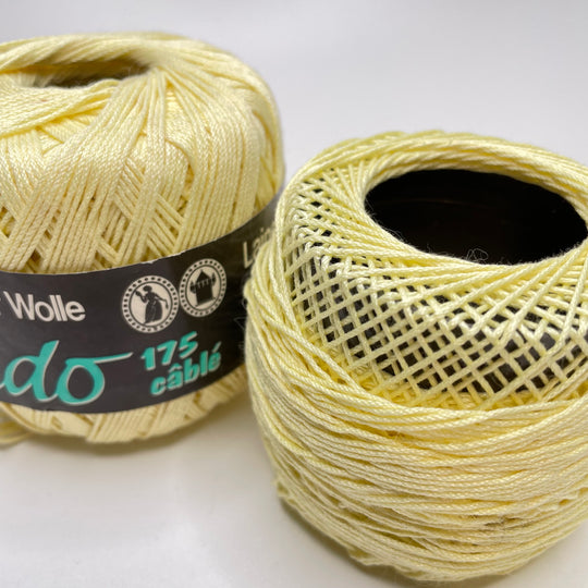 Crochet Thread Yarn - Light Yellow - 2 Pack (6782234656881)