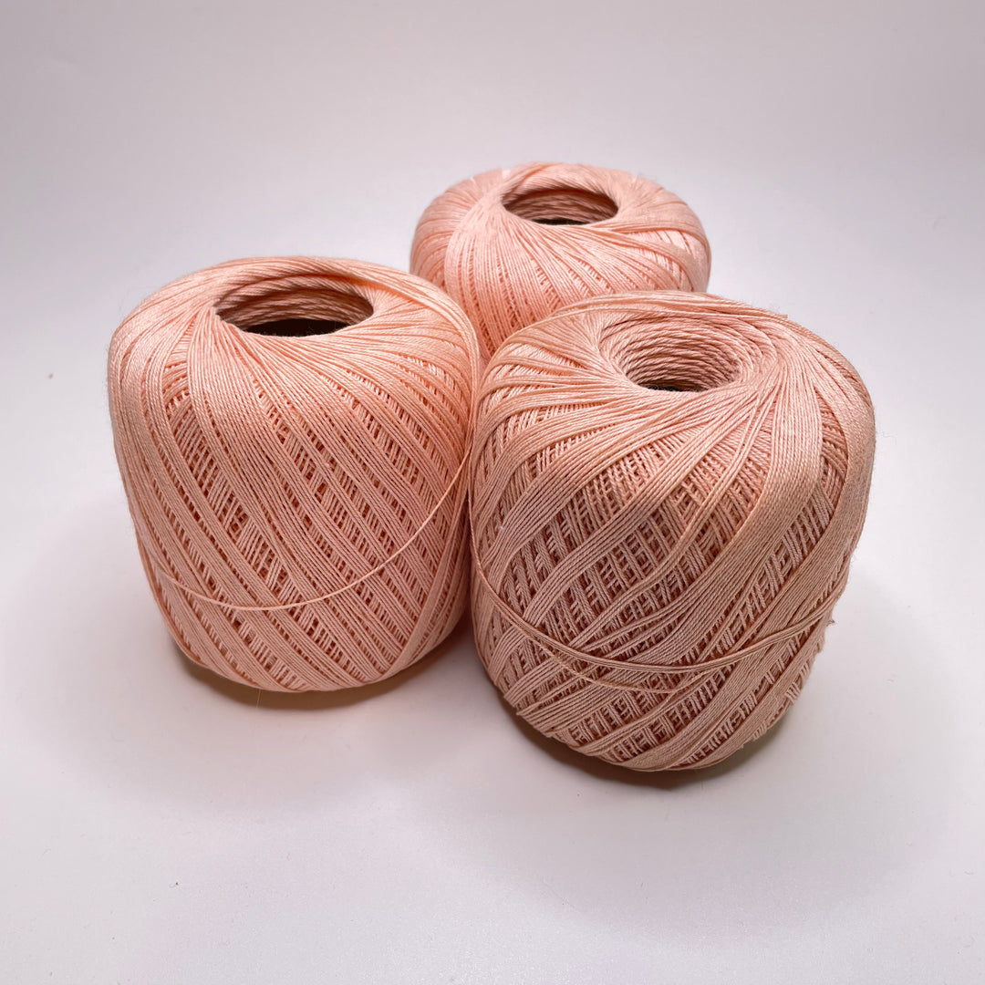 Crochet Thread Yarn - Peach - 3 Pack (6782237868145)