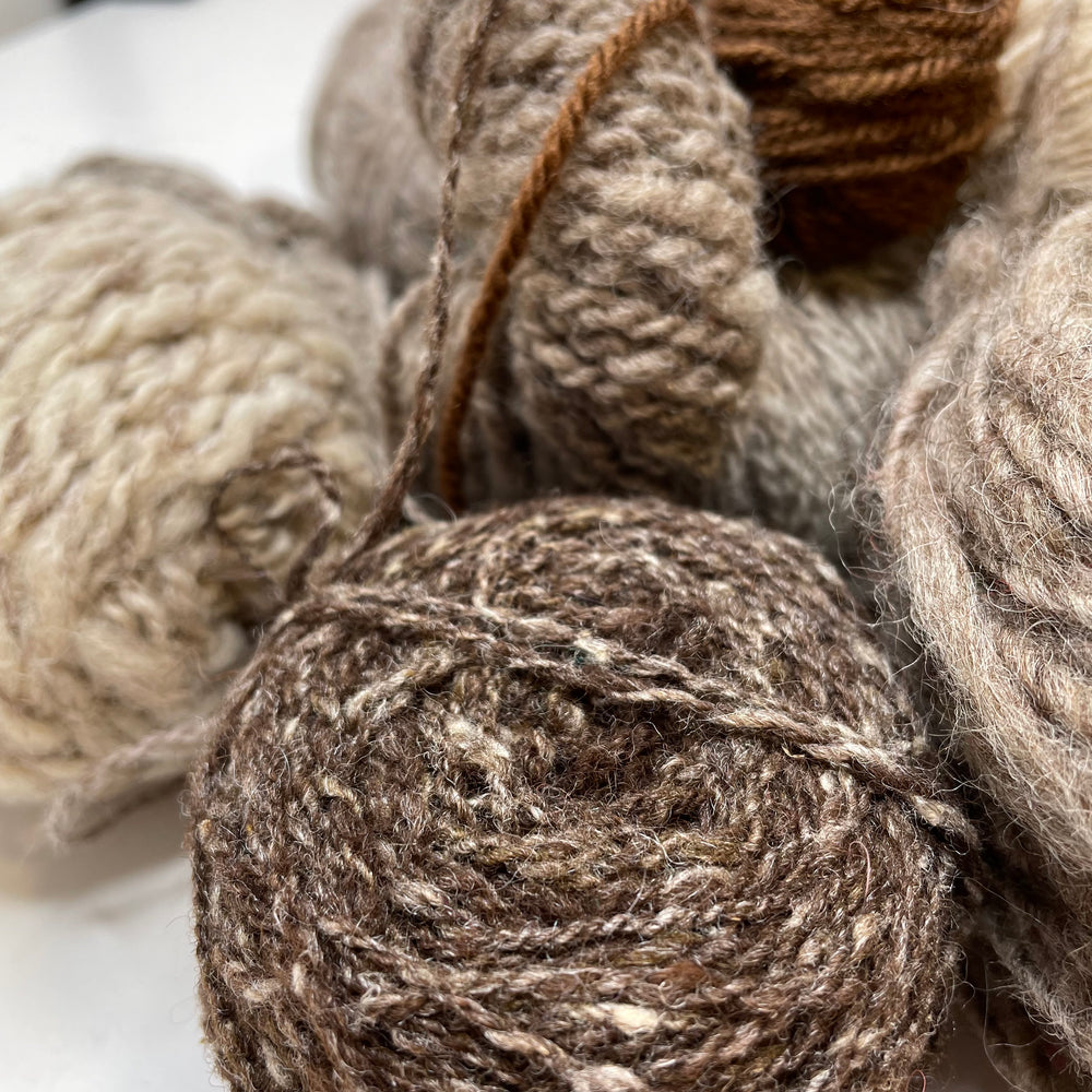 Beige Yarn Grab Bag Yarn - Beige Multi - 10 Pack (6782272045169)