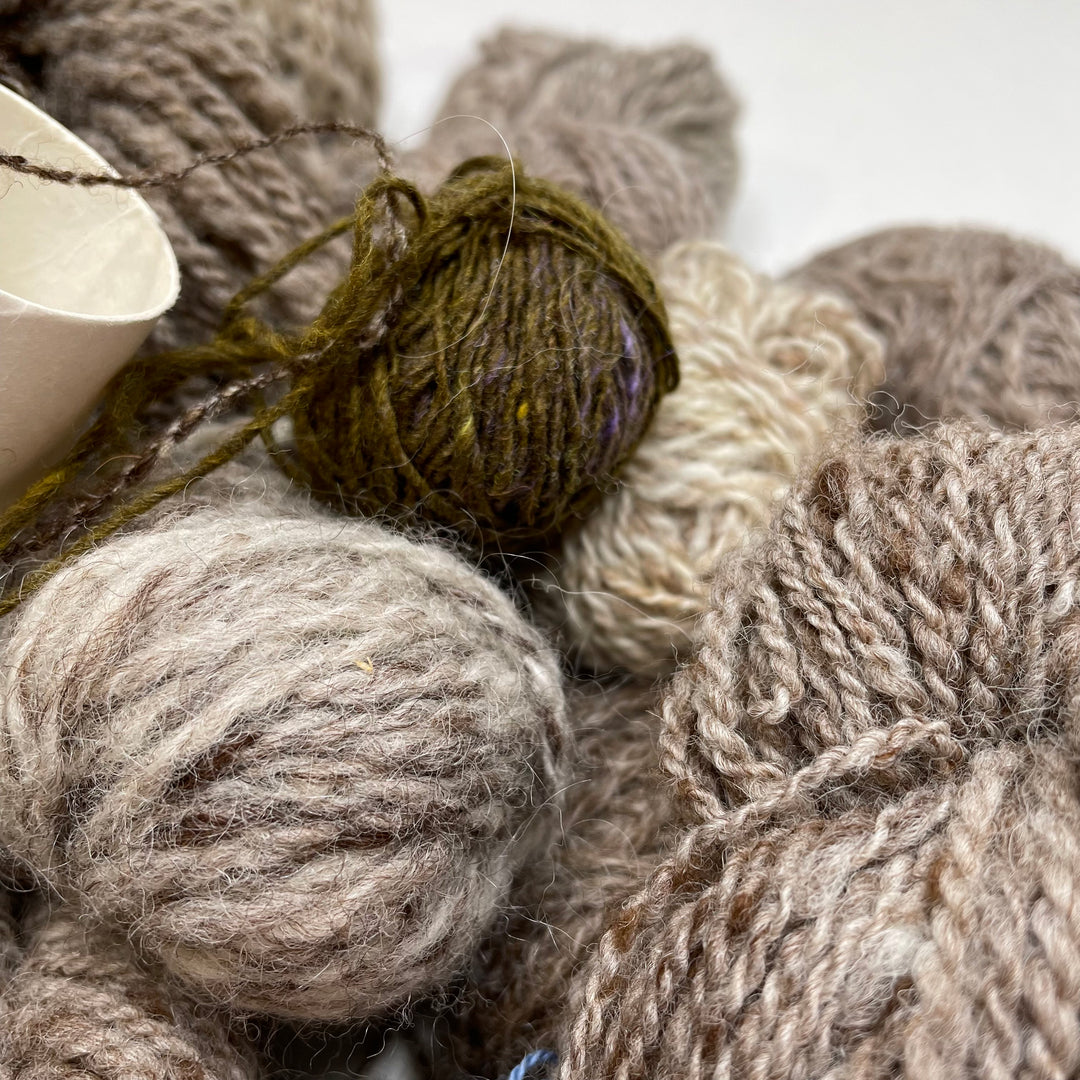 Beige Yarn Grab Bag Yarn - Beige Multi - 10 Pack (6782272045169)