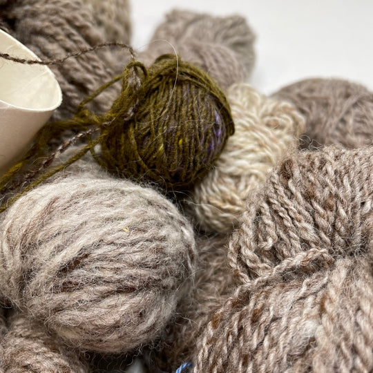 Beige Yarn Grab Bag Yarn - Beige Multi - 10 Pack (6782272045169)