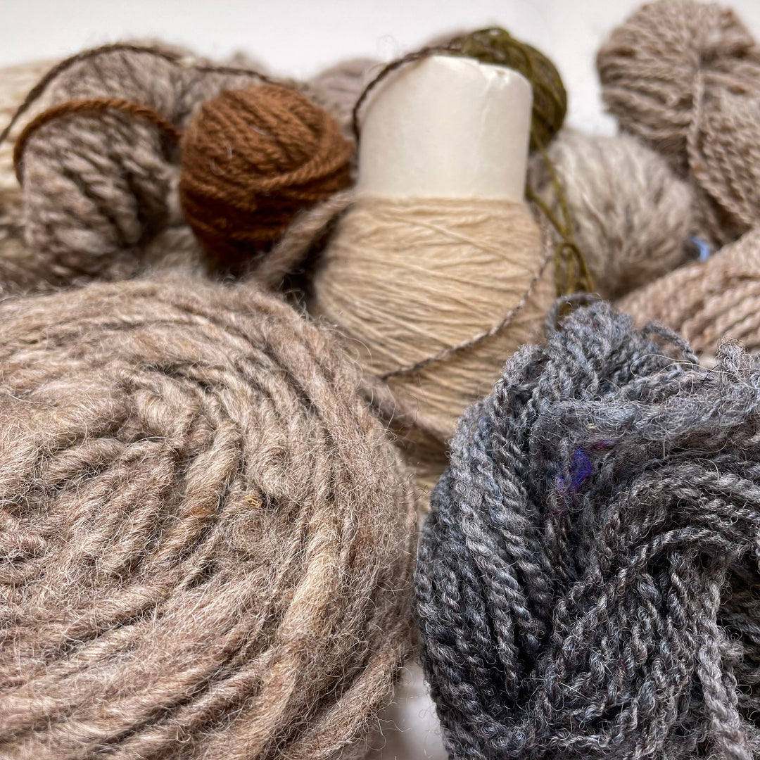 Beige Yarn Grab Bag Yarn - Beige Multi - 10 Pack (6782272045169)