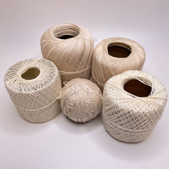 Crochet Thread Mismatched Pack Yarn - Cream Multi - 5 Pack (6783372525681)