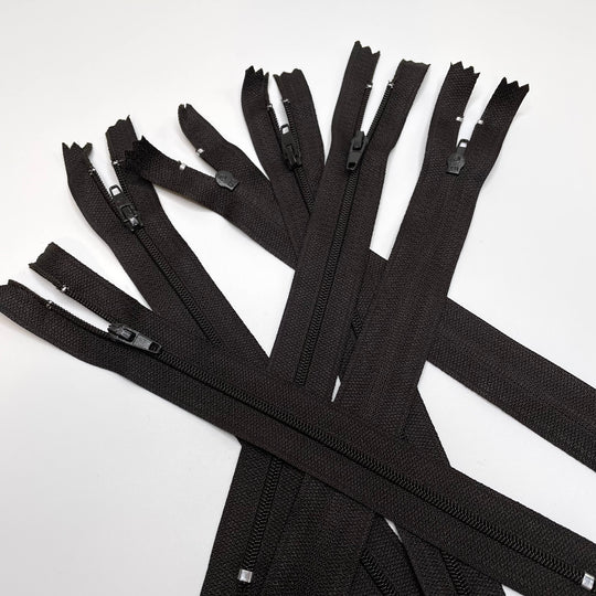 8" Coil Zipper - Closed End - Dark Brown (6753569013873)