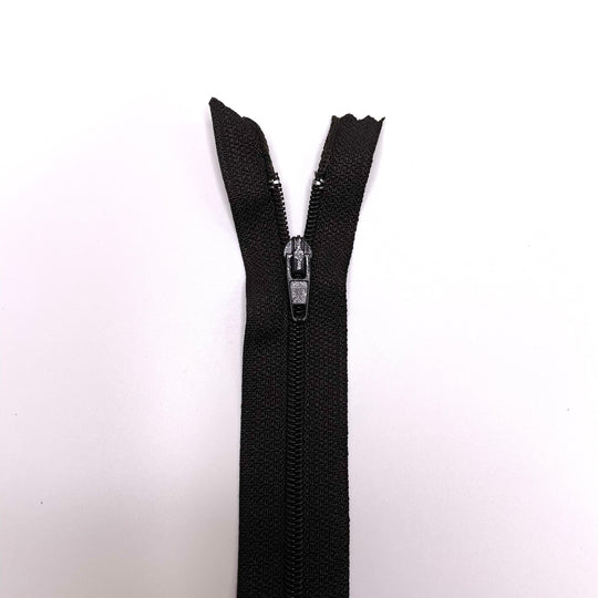 8" Coil Zipper - Closed End - Dark Brown (6753569013873)