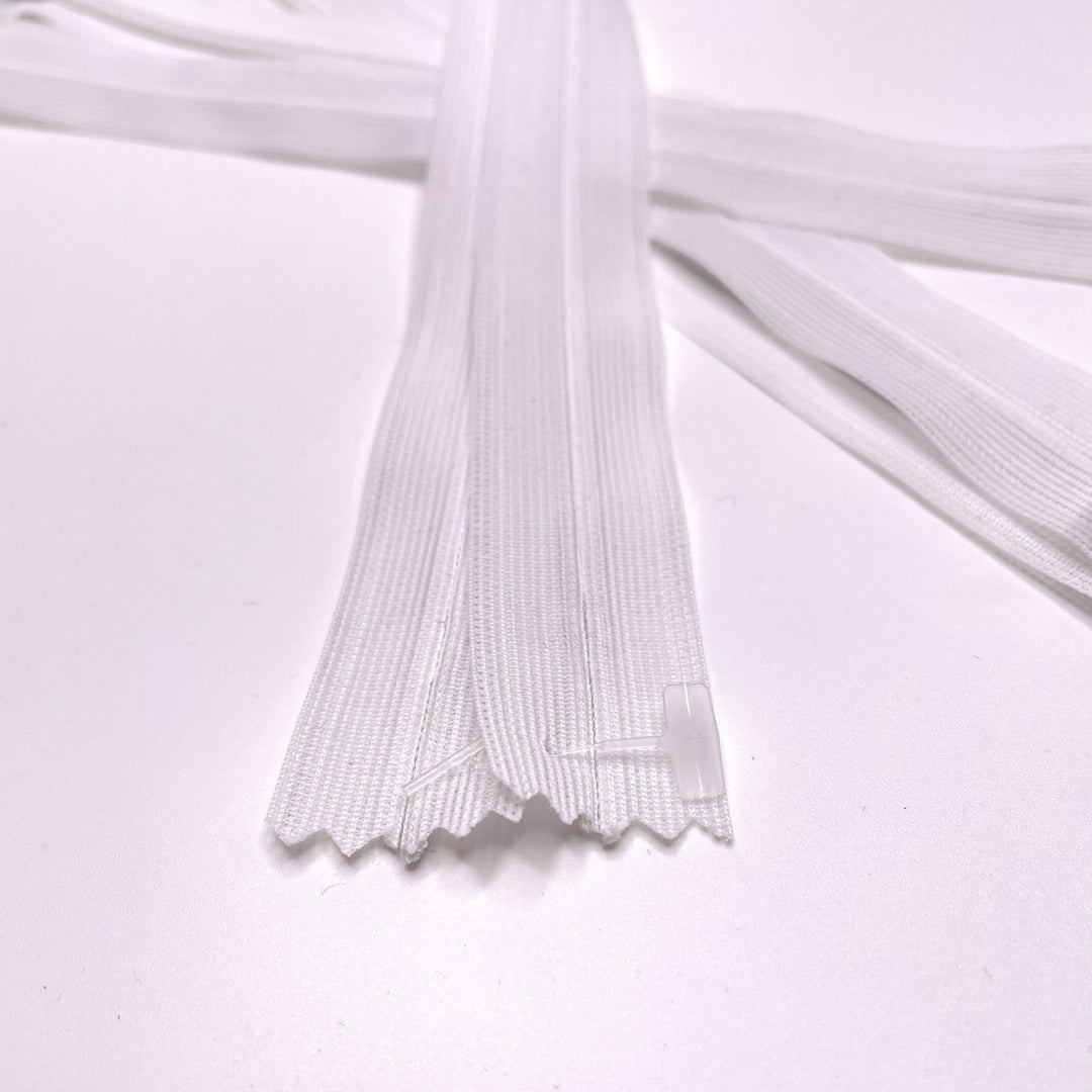 8" Simpli - Invisible Zipper - Closed End - White - 2 Pack (6753569734769)