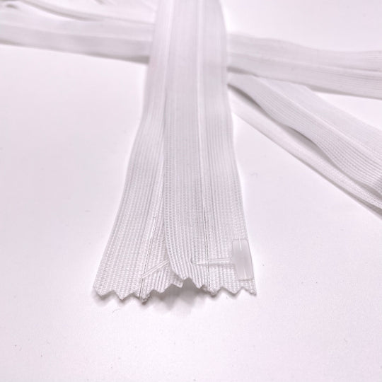 8" Simpli - Invisible Zipper - Closed End - White - 2 Pack (6753569734769)