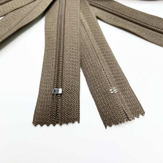 8" Coil Zipper - Closed End - Green/Olive Green (6753576091761)