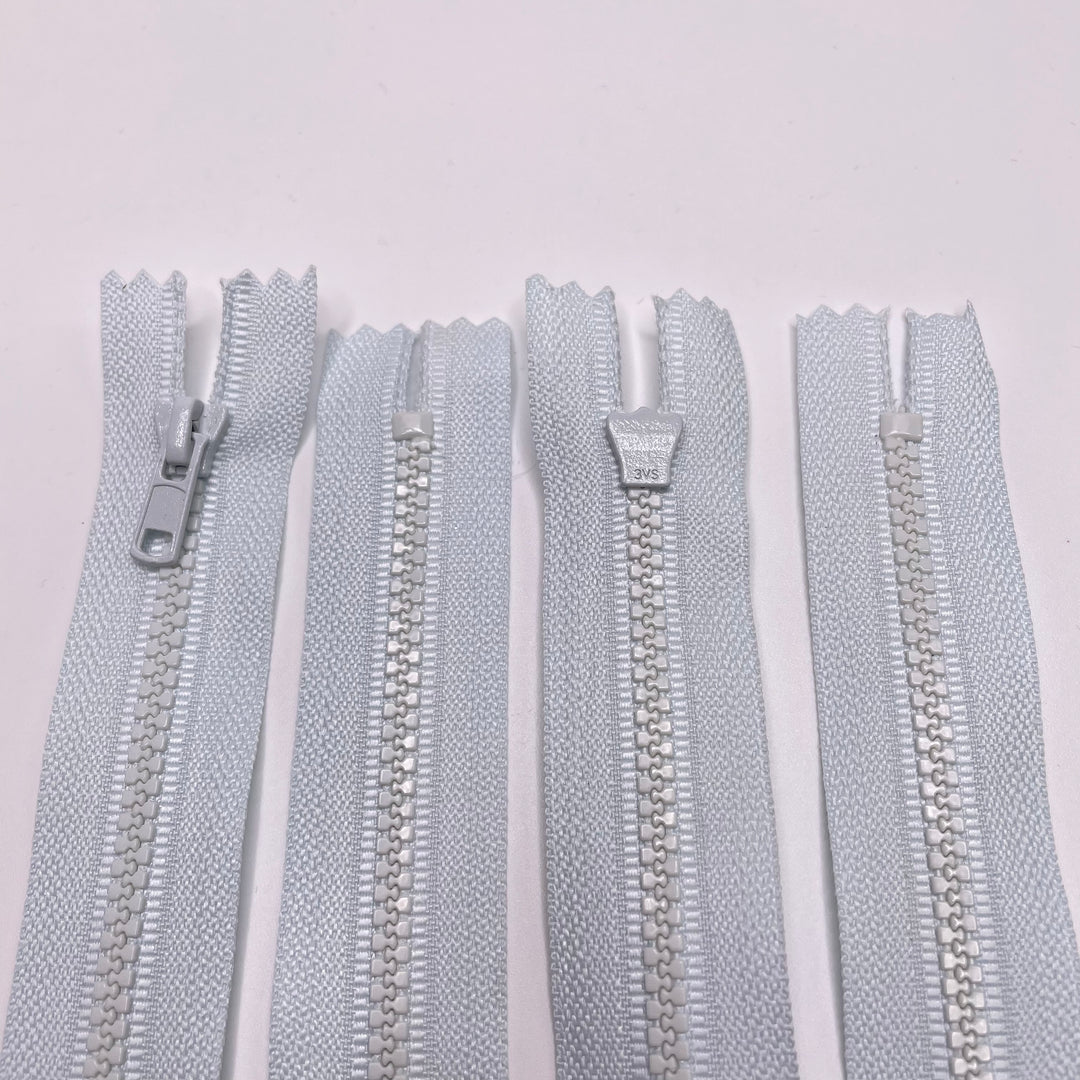 6" Molded Plastic Zipper - Closed End - Light Blue (6753577042033)