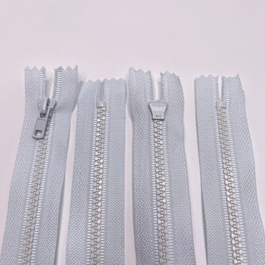 6" Molded Plastic Zipper - Closed End - Light Blue (6753577042033)
