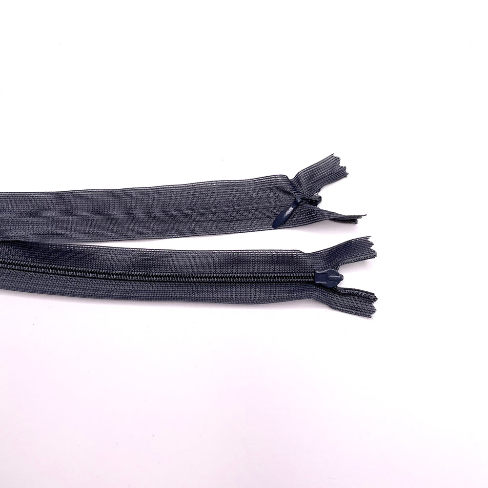 7" Invisible Zipper - Closed End - Grey - 2 Pack (6753579892849)