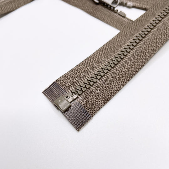 19.5" Molded Plastic Zipper - Separating - Olive Green (6753580449905)