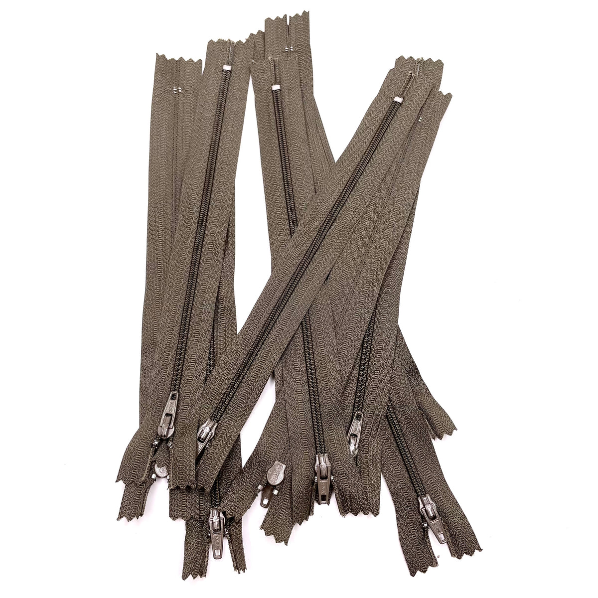 8" YKK Coil Zipper - Closed End - Light Taupe (6753584349297)