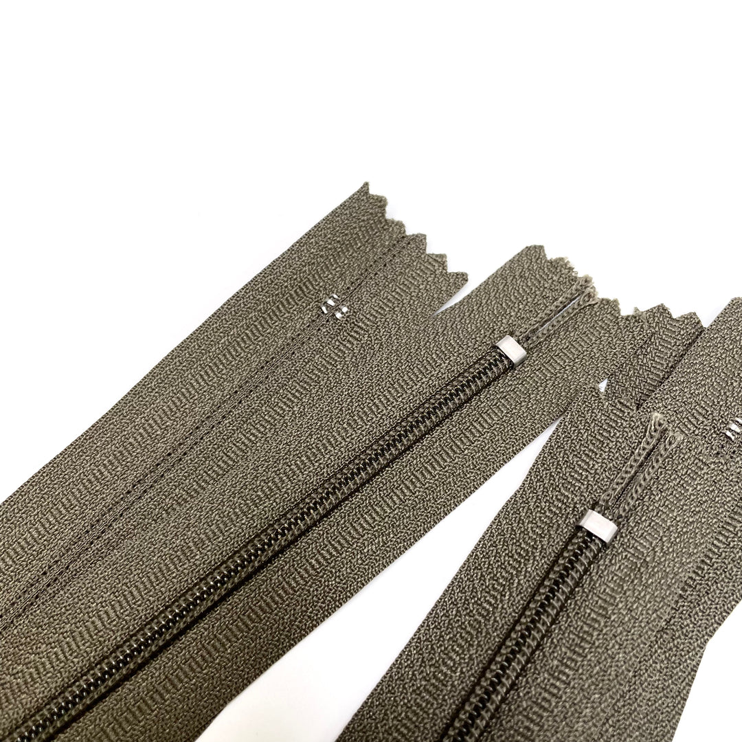 8" YKK Coil Zipper - Closed End - Light Taupe (6753584349297)