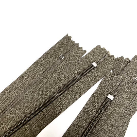 8" YKK Coil Zipper - Closed End - Light Taupe (6753584349297)