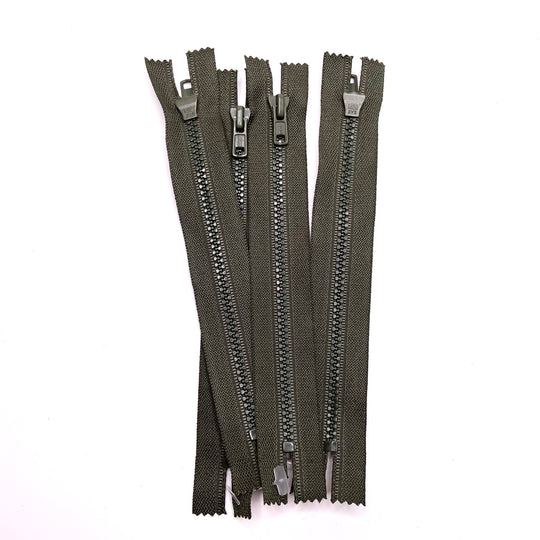 6" LCB Molded Plastic Zipper - Closed End - Green - 2 Pack (6753586708593)