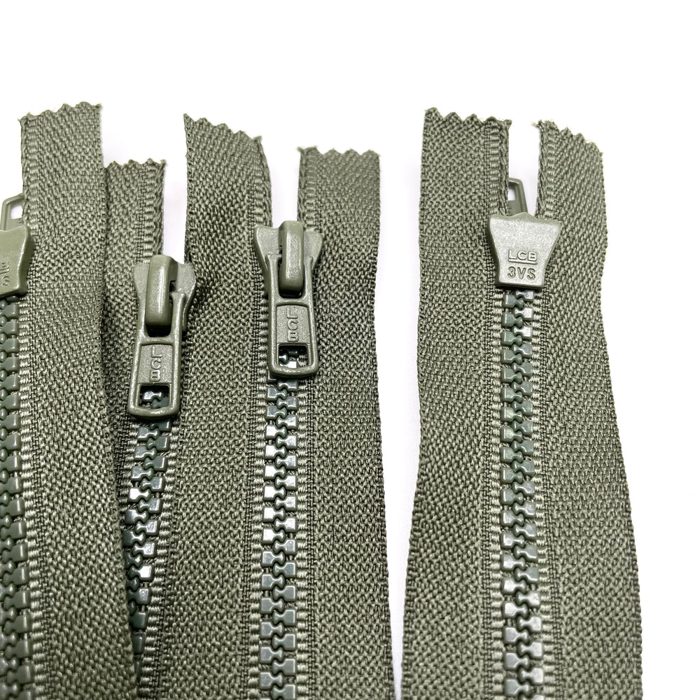 6" LCB Molded Plastic Zipper - Closed End - Green - 2 Pack (6753586708593)