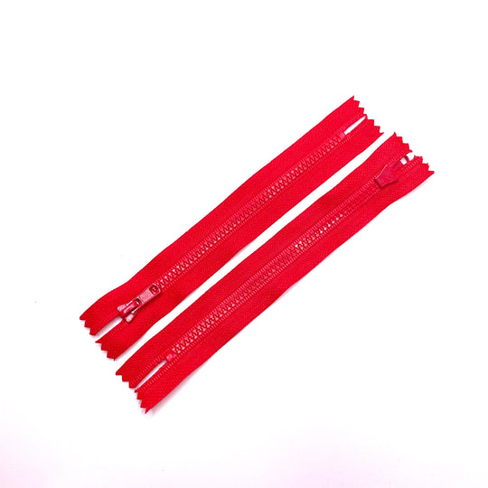 6" Molded Plastic Zipper - Closed End - Deep Coral (6753593131121)