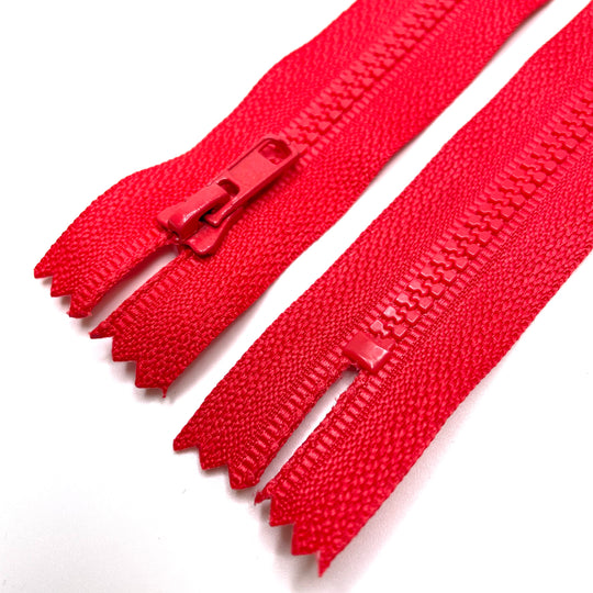 6" Molded Plastic Zipper - Closed End - Deep Coral (6753593131121)