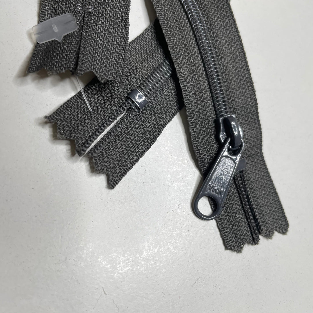 7" YKK Coil Zipper - Closed End - Brown - 2 Pack (6758265847921)