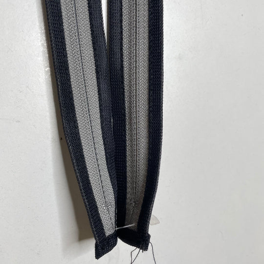 14.5" YKK Ziplon - Coil Zipper - Closed End - Grey/Black - 2 Pack (6758267453553)