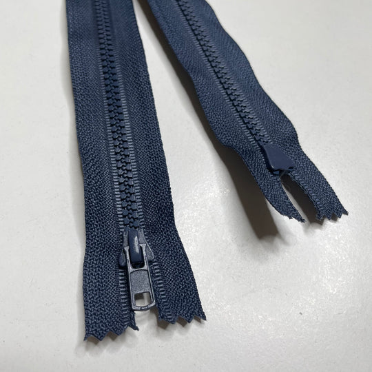 7" YKK Coil Zipper - Closed End - Navy - 2 Pack (6758269091953)