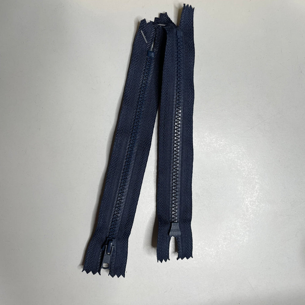 7" YKK Coil Zipper - Closed End - Navy - 2 Pack (6758269091953)