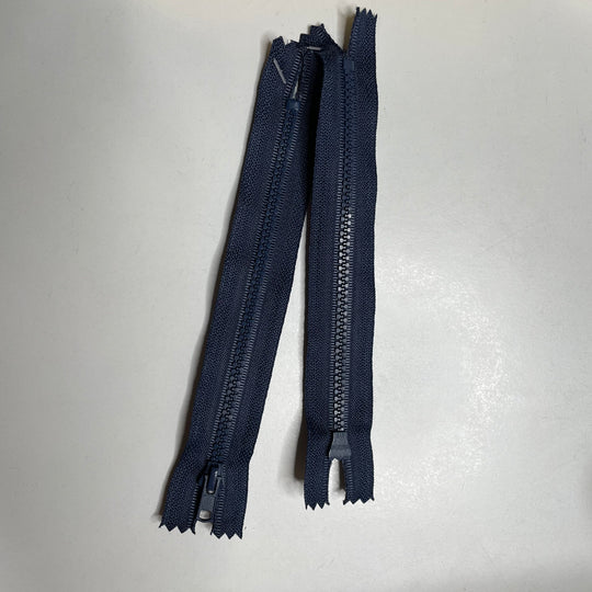 7" YKK Coil Zipper - Closed End - Navy - 2 Pack (6758269091953)