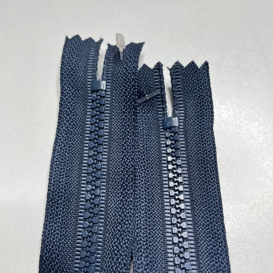 7" YKK Coil Zipper - Closed End - Navy - 2 Pack (6758269091953)