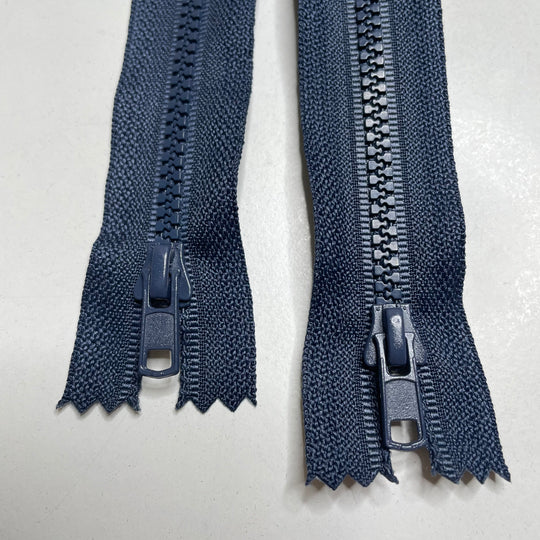 7" YKK Coil Zipper - Closed End - Navy - 2 Pack (6758269091953)