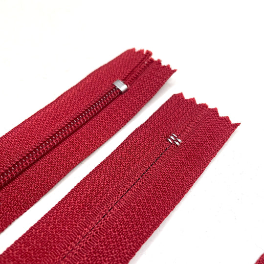 5" Coil Zipper - Closed End - Red (6758313295985)