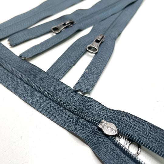 6" YKK Invisible Zipper - Closed End - Dark Grey - 2 Pack (6758320734321)