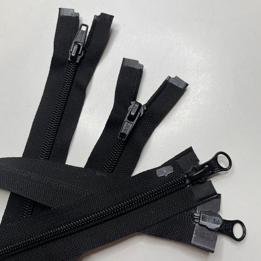 28.5" LCB Coil Zipper - Two-Way Separating - Black - 2 Pack