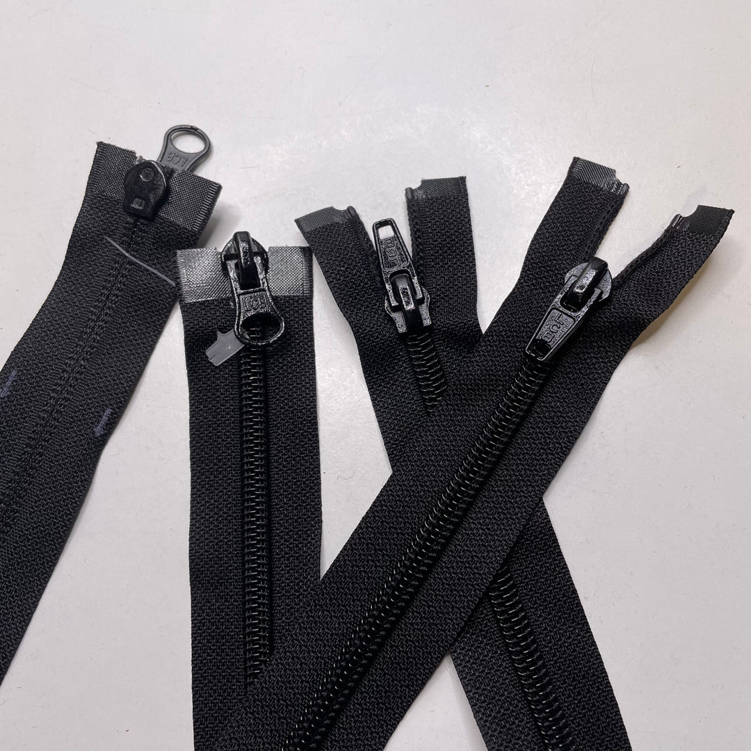 21" LCB Coil Zipper - Two-Way Separating - Black - 2 Pack