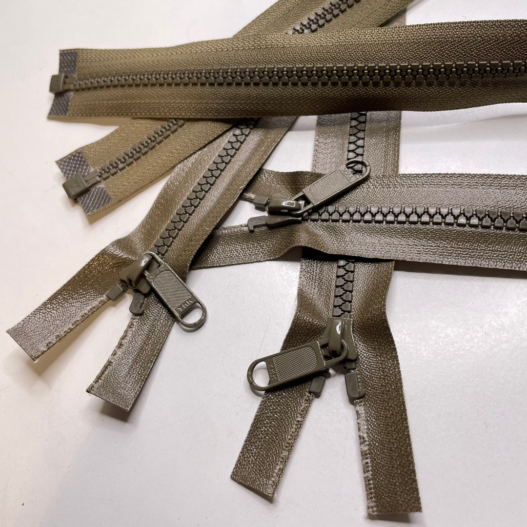 29" YKK Heavy Duty - Molded Plastic Zipper - Separating - Beige