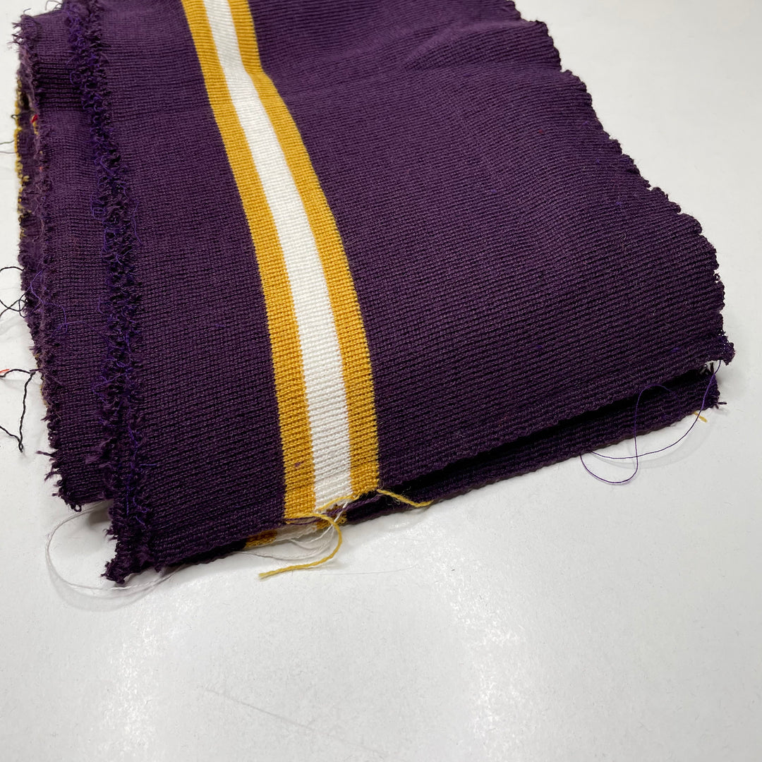 Ribbing - Double Width - Purple Multi Stripes - 2 Pack - FABCYCLE Deadstock and Sustainble Fabrics and Sewing Supplies (6823108477041)